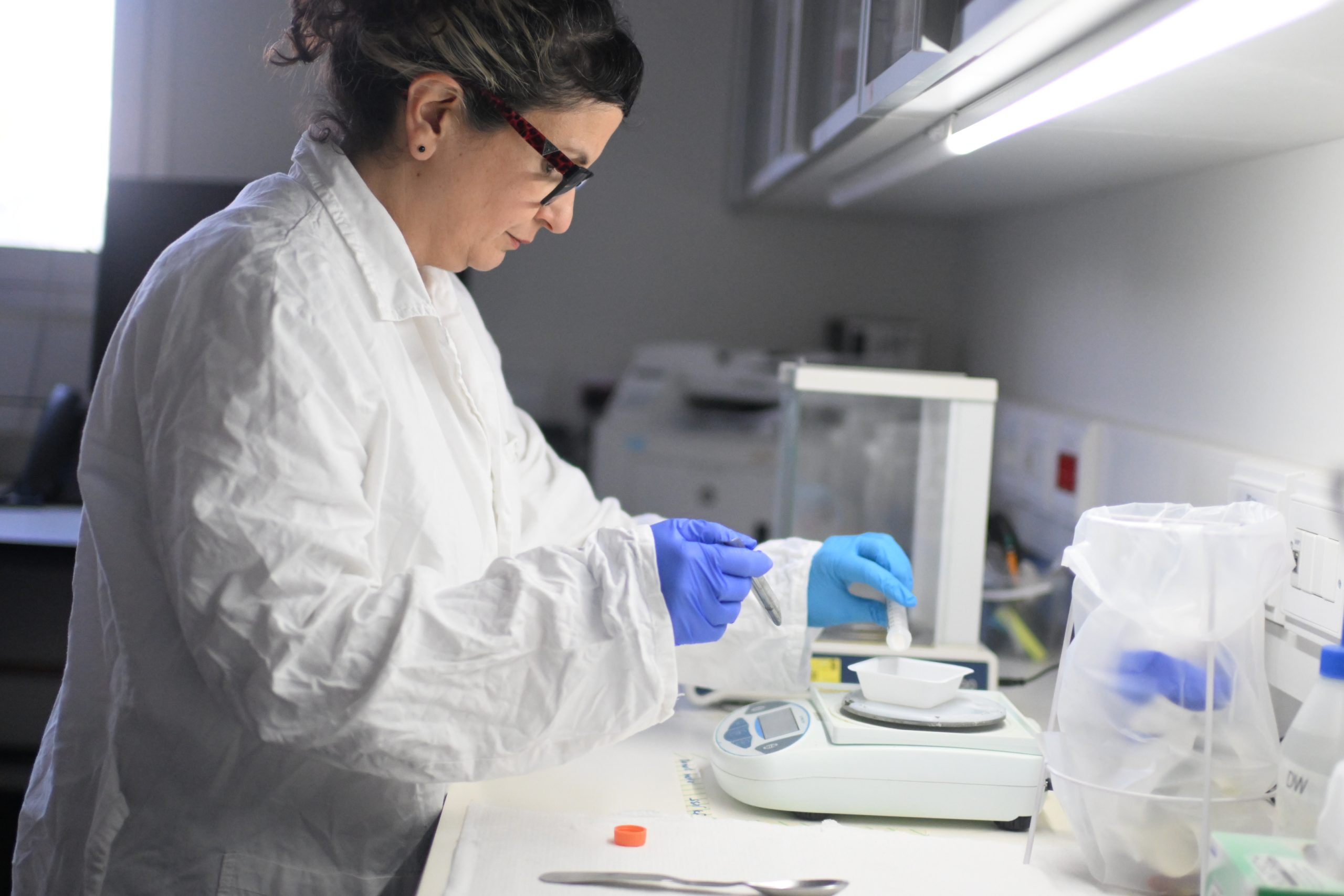 Orna Atar,TBC Head Manager in laboratory